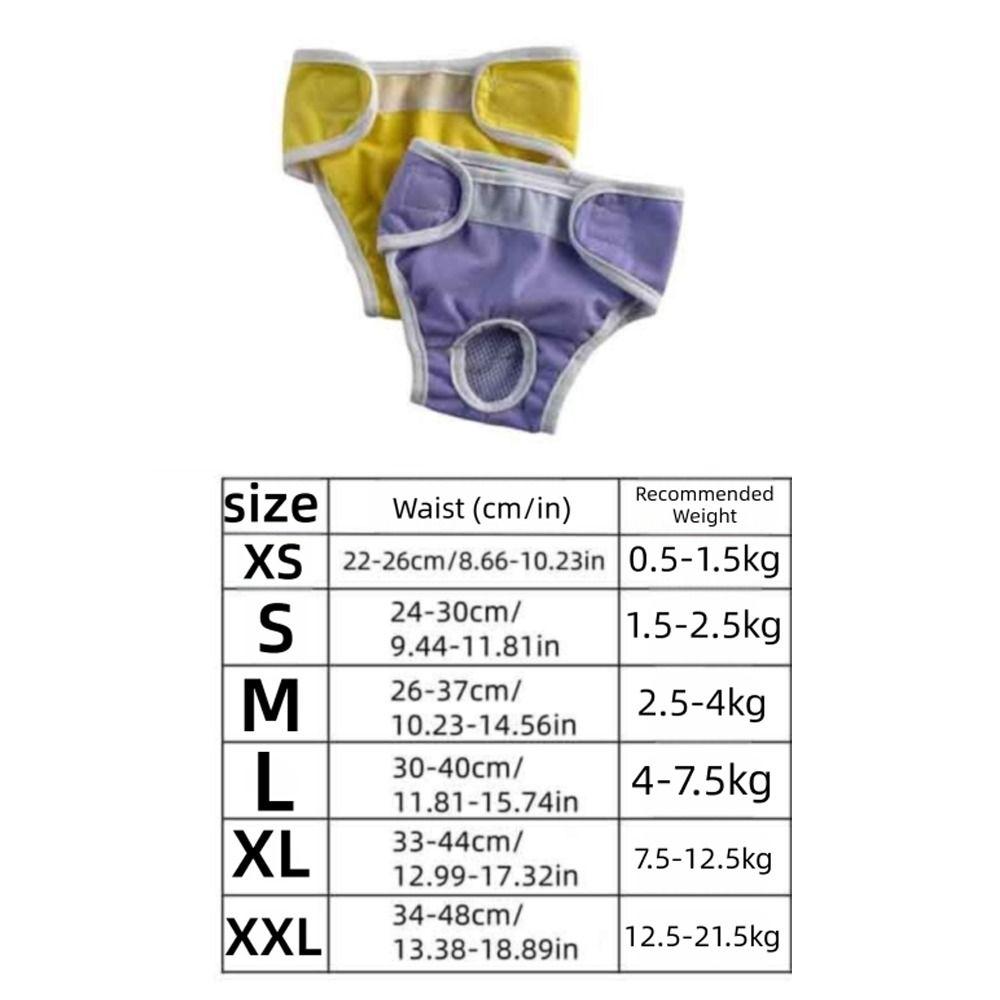 Leak-proof Pet Diapers Breathable Dog Menstrual Pants Pet Supplies Pet Underwear  Dog Heat Season