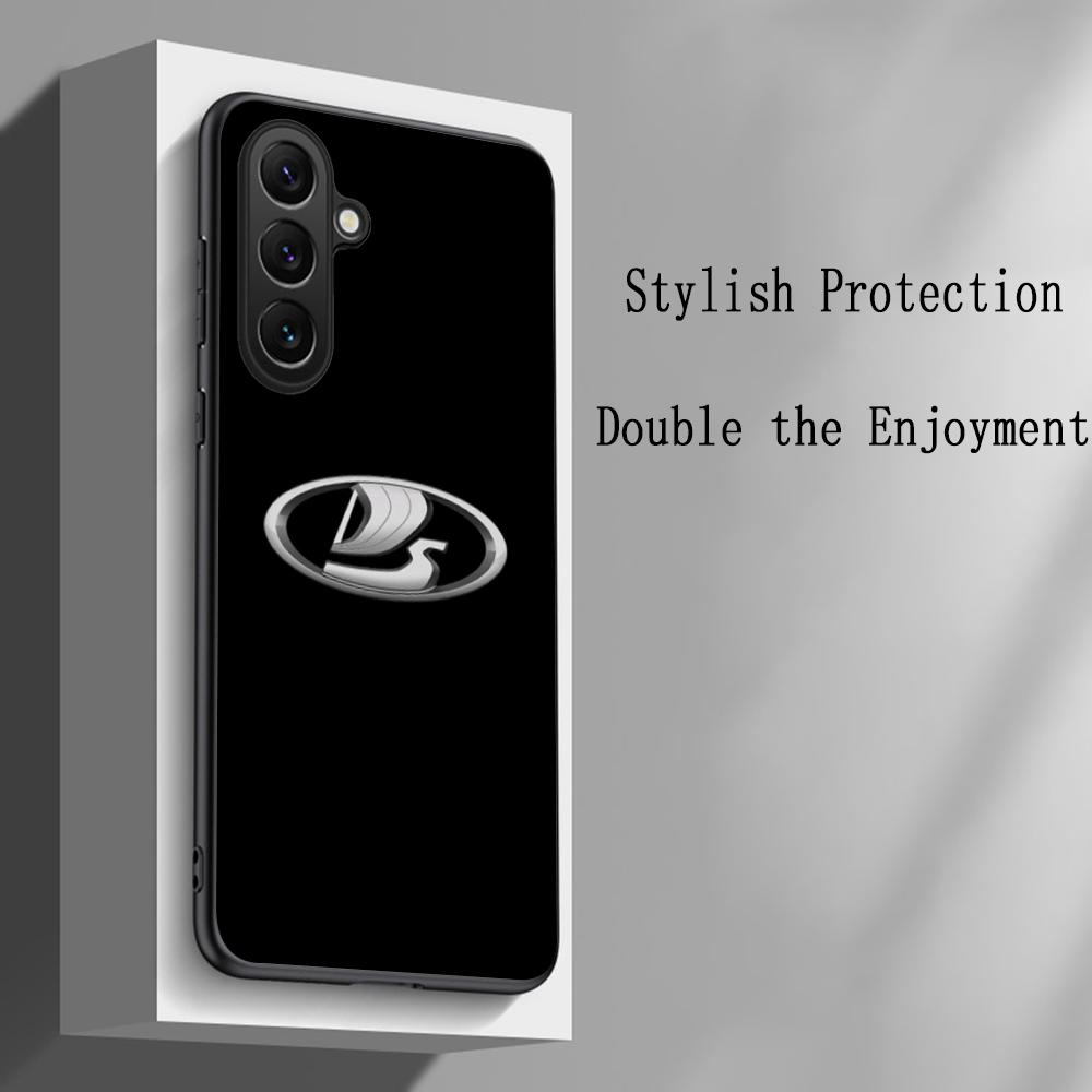 Cool Car L-la-Da Fashion Logo Design Phone Case For Samsung Galaxy S26 S25 S24 S23 S22 S21 Plus Ultra Note20 Soft Black