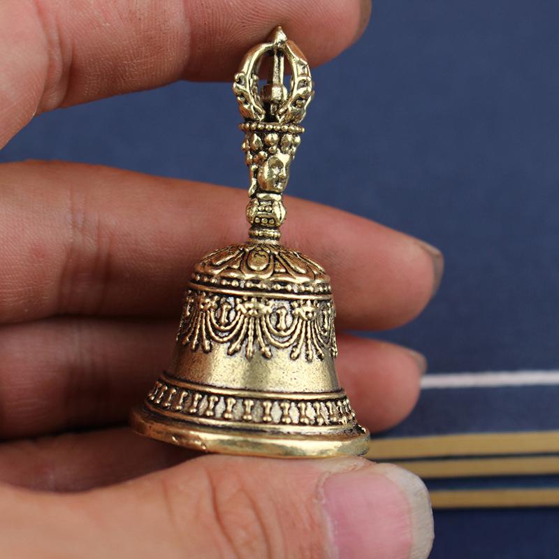 1 pz Campanelle a Vento Rame Retro Artigianato in Ottone Fonderia a Pressione Campanelle a Vento Cadenti Bronzo Tibetano Idee Campanella di Rame Ciondolo Campanella di Rame
