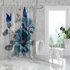 1PC 3D Floral, Daisy Pattern Printed Shower Curtain, Waterproof, with 12 Hooks, Bathroom Showers, Bathtub, Home Use