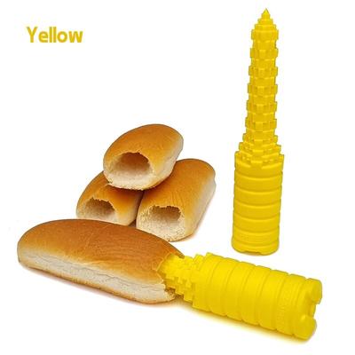 Hot-dog-töltő Hot-dog kenyérfúró, csúszásmentes kenyértöltő gép, sütőeszközök és kütyük Hot-dog zsemle grillezéshez