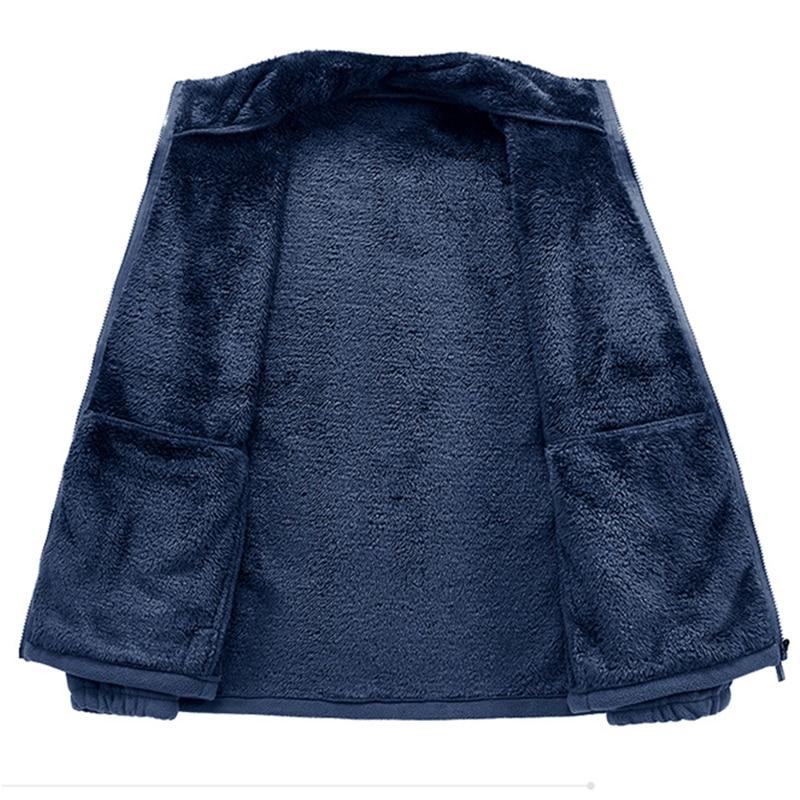 Men Winter Fleece Jacket Parka Coat  Casual Outwear Thick Warm Bomber Military Jacket