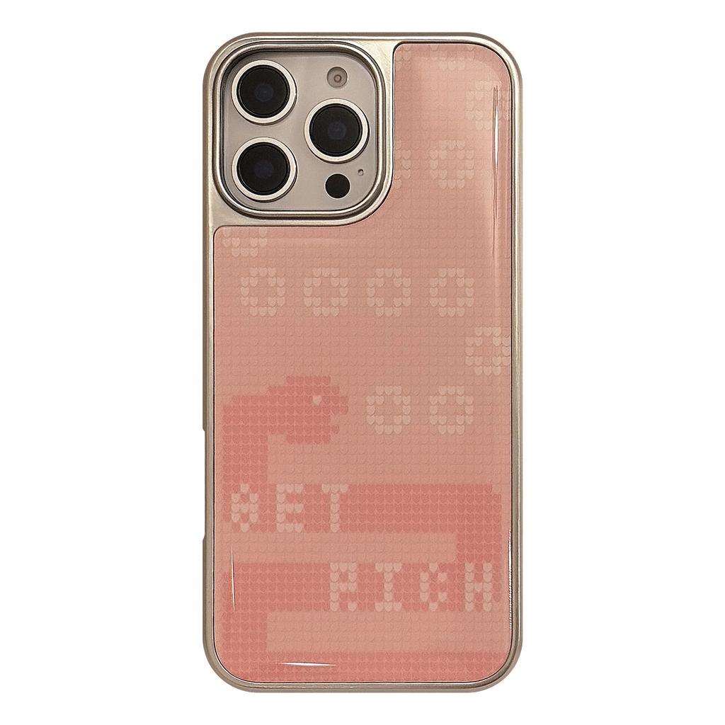 Pink Snake eating Suitable for 16 Apple 15 Promax Mobile Phone Case Iphone 14 Electroplated Dripping Glue 13 National Style Huawei