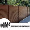 4Pcs Fence Board Fixing Clips Stainless Steel Fence Panel Concrete Base Spacer Fence Hardware Reduces Moisture Rot for DIY Fence Installation