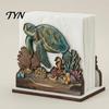 Decorative Napkin Stand for Dining Room Rustic Wooden Holder, Octopus/Bird/Goose/Turtle/Black Bear/Elephant Pattern, Compact Tissue Modern Wood