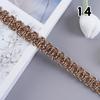12m Braid Trim 1.5cm Width Decorative Woven Braid Trim Curtain Lace Clothing Neckline Cuff DIY Sewing Decoration Accessories