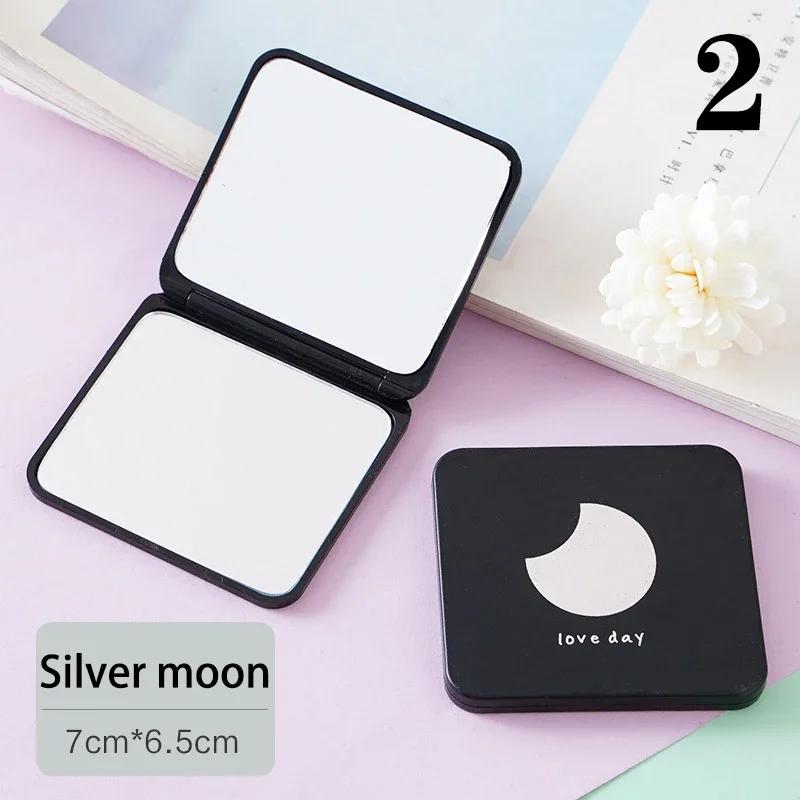 Double-Sided Compact Mirror – Your Ultimate Makeup Essential Portable Outdoor Standing Mini Makeup Mirror Pocket Mirror