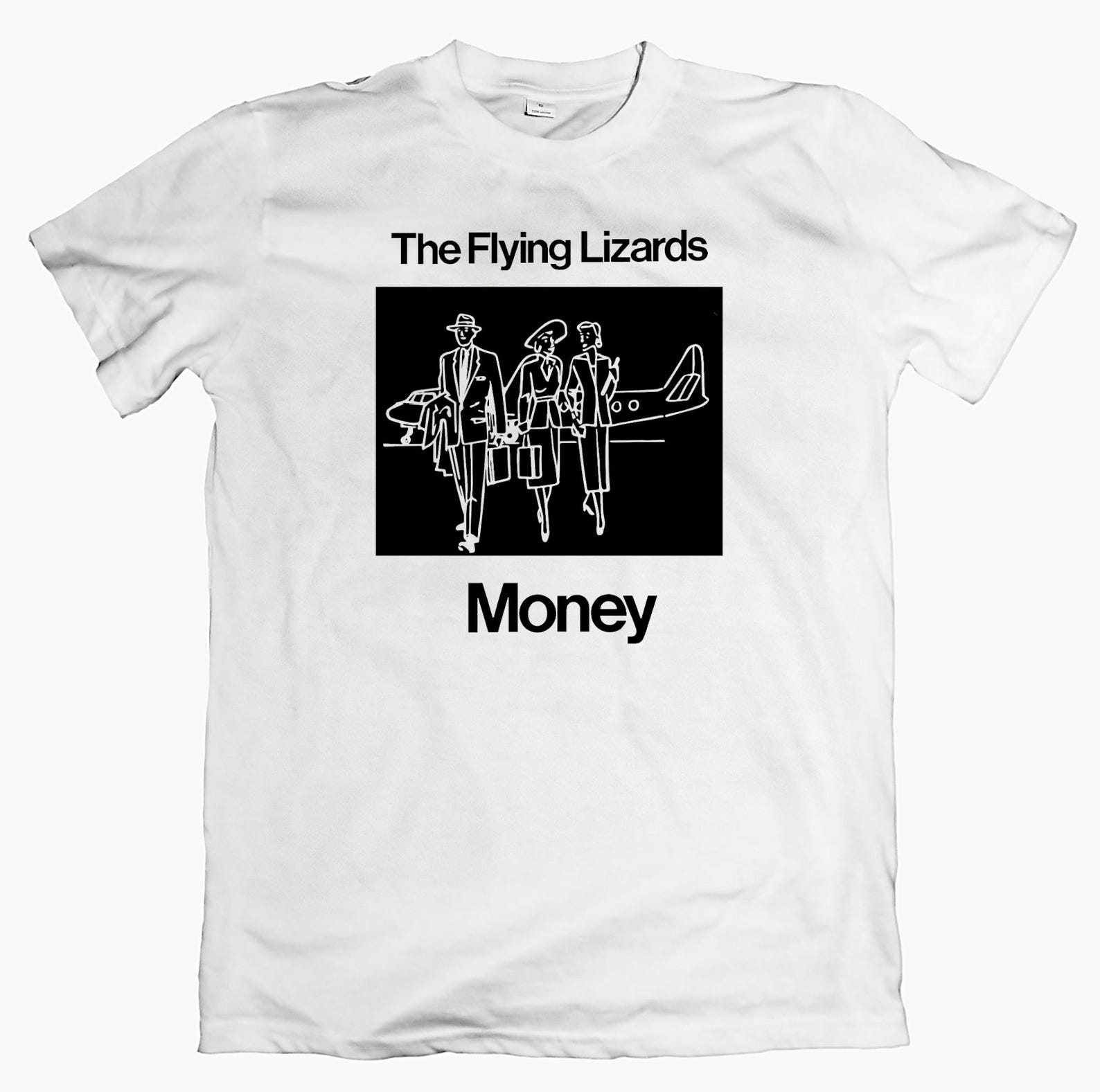 FLYING LIZARDS Money T shirt, 80s New Wave Tee Experimental Pop Band Shirt Vintage Style Graphic M