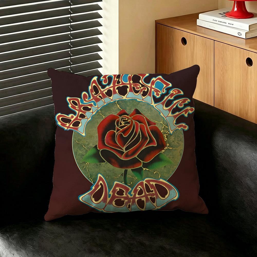 Band GGratefulDDead Cushion Cover Creative  pillowcases for interior decoration office living room home Car hot