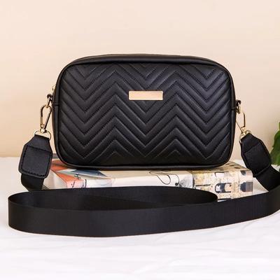 Einfache gewellte geprägte Umhängetasche, Modische und vielseitige Damen-Leder-Crossbody-Taschen, Geeignet für Pendeln und Bankette