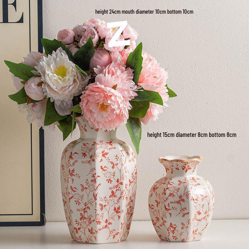 Chinese Blue & White Porcelain Retro Vase for Home Decor and Fresh Flower Arrangements