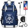 Nuovo Zaino Scolastico Stampato Mobile Suit Gundam per Studenti Adolescenti Uomo Donna Zaino da Viaggio Grande Capacità per il Tempo Libero