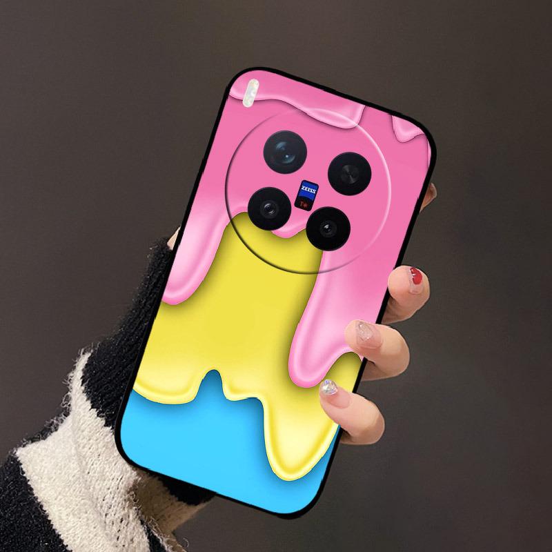 For Vivo X300 Pro Case New Stylish Silicone Soft TPU Back Cover For Vivo X300Pro Shockproof Bumper Fudna X 300 Pro V2502A Capa