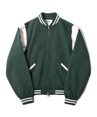 Grayblvd Mc Twill Cotton Varsity Jacket (Green)