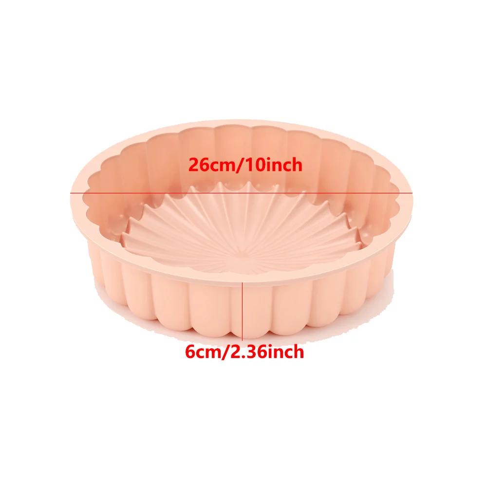 Silicone Round Cake Mold 8 Inch Silicone Cake Pan For Baking Charlotte Cake Pan Baking Strawberry Shortcake Cake Mold DIY Cactus
