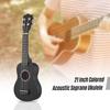 21 Inch Colored Acoustic Soprano Ukulele Ukelele Uke Kit Basswood with Carry Bag Uke Strap Strings Picks Tuner