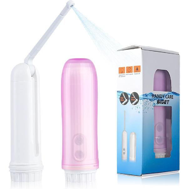 Portable Electric Foldable Handheld Travel Bidet - Mini Personal Hygiene Sprayer with 2 Pressure Options for Postpartum Care, Perineal & Hemorrhoid