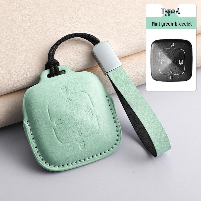 Zeekr 001 Car Key Case: 3D Smart Bluetooth Protective Cover with Bow Buckle