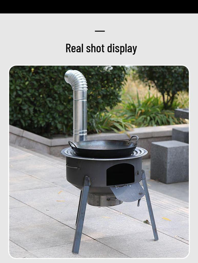 Portable Outdoor Firewood Stove For Rural and Household Use