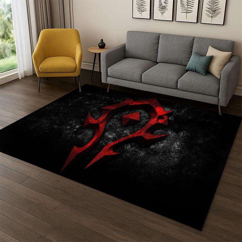 Demon Hunter Arthas World of Warcraft WOW Game Carpet Rug for Bedroom Living Room Sofa Doormat Home Decor,Area Rug Non-slip
