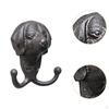 Wandhaken mit Tierkopffigur für Schlüssel, Bademäntel, Kleiderbügel, Badezimmer, Küche, rustikal