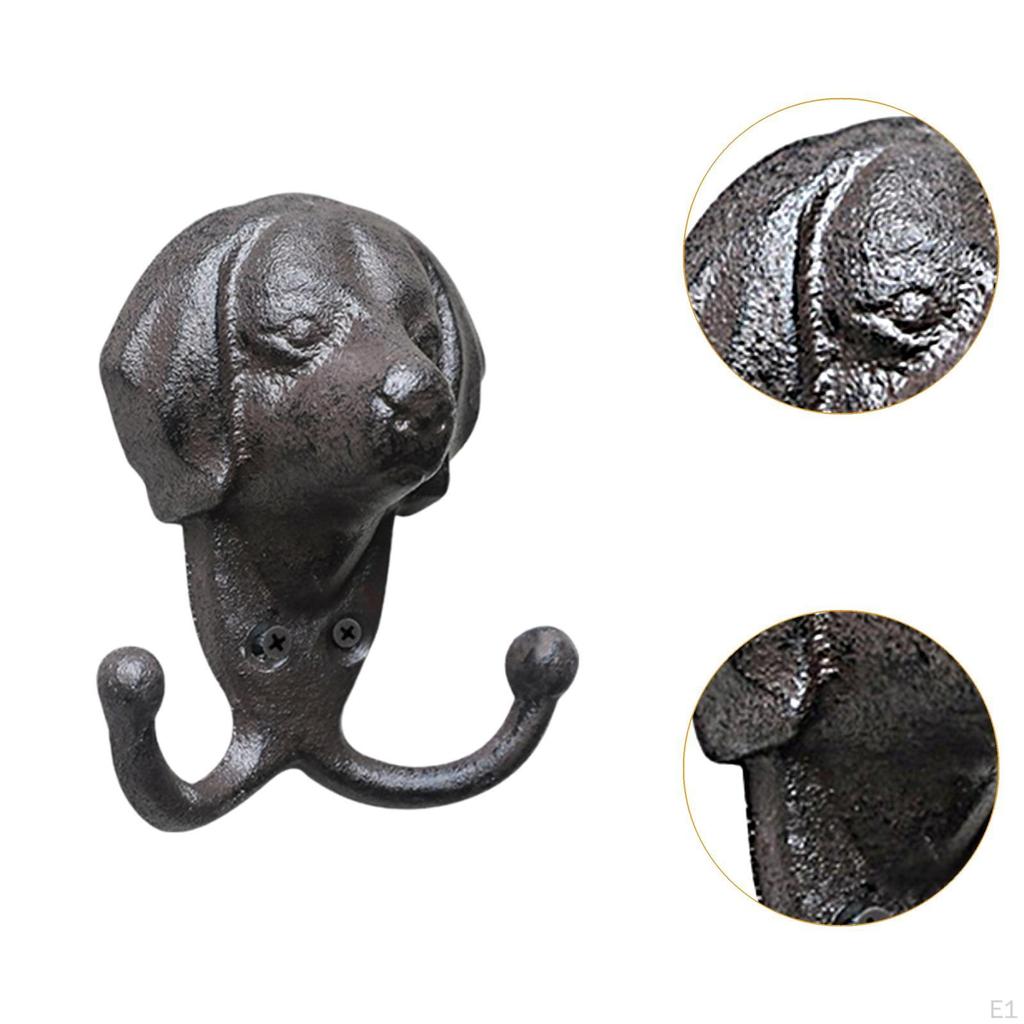 Wandhaken mit Tierkopffigur für Schlüssel, Bademäntel, Kleiderbügel, Badezimmer, Küche, rustikal