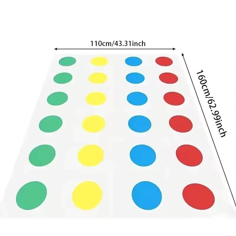 Outdoor Body Twisting Board Game Interactive Sports For Children And Adults Body Twisting Toys Family And Friends Party Mats