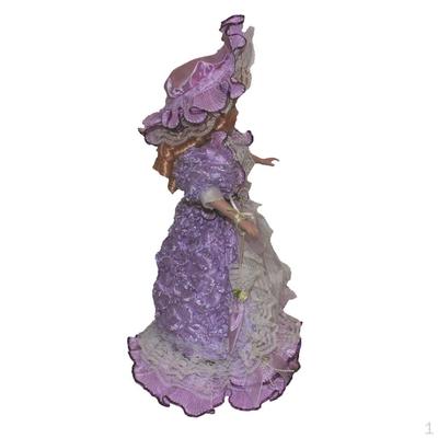 40cm Porcelain Female Purple Decor