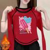 Women's 2024 Chic Double-Sided Velvet Long-Sleeve T-Shirt - Versatile Autumn/Winter Top