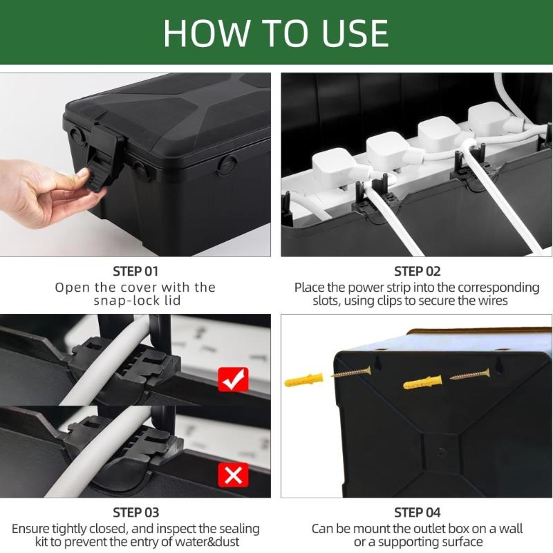  Outdoor Electrical Housing 7 Cable Slot IP54 Dustproof Design Electrical Box