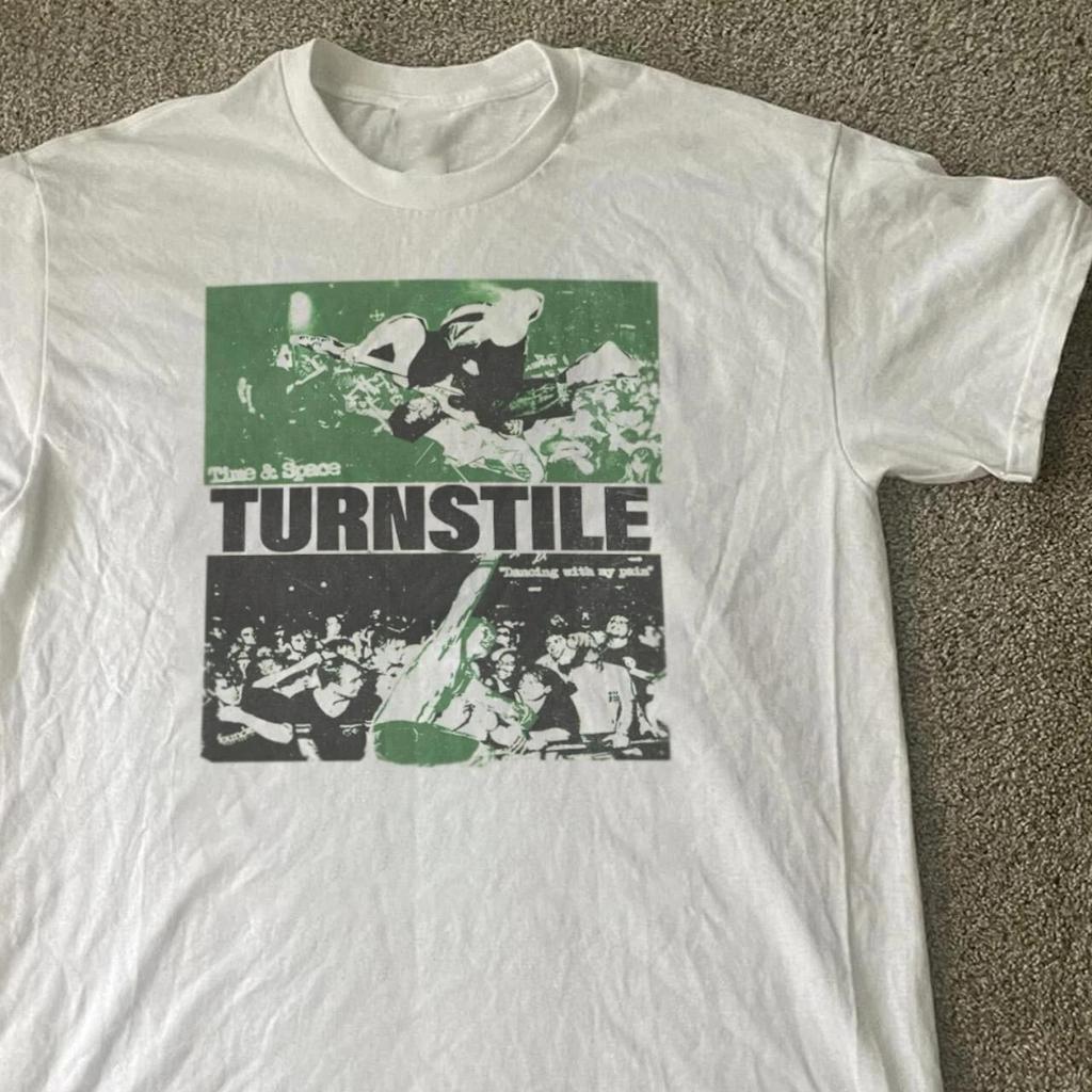 Turnstile Band White Collection Unisex S To 5XL T-shirt HD518