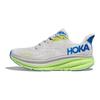HOKA One One Clifton 9 Wide Comfortable Versatile Non-Slip Durable Low-Top Running Shoes Men Running Shoes Gray Green Blue 1132210-STLC
