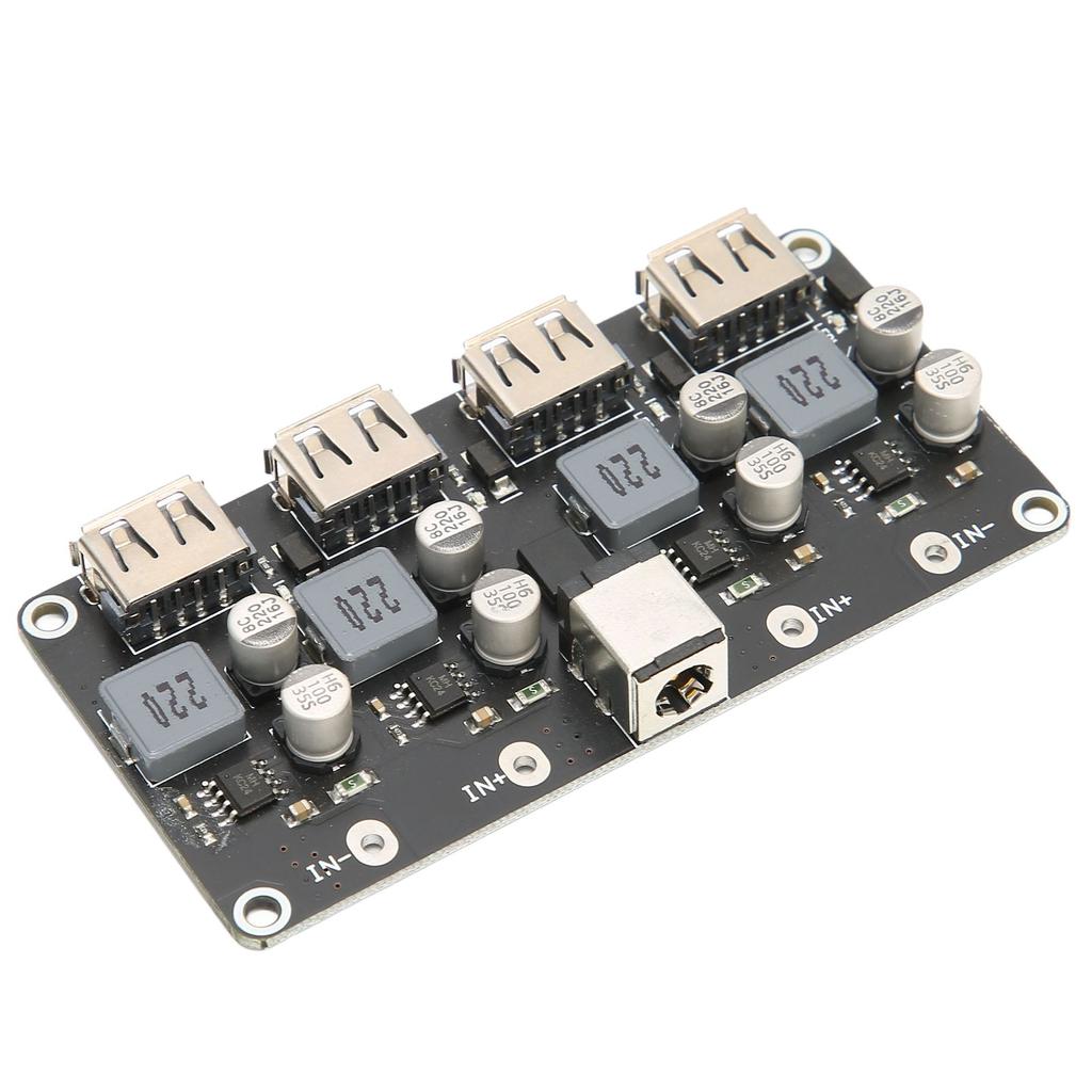 4 Way Fast Charge Module 12V 24V to QC3.0 Power Buck USB Phone Charging Converter Board