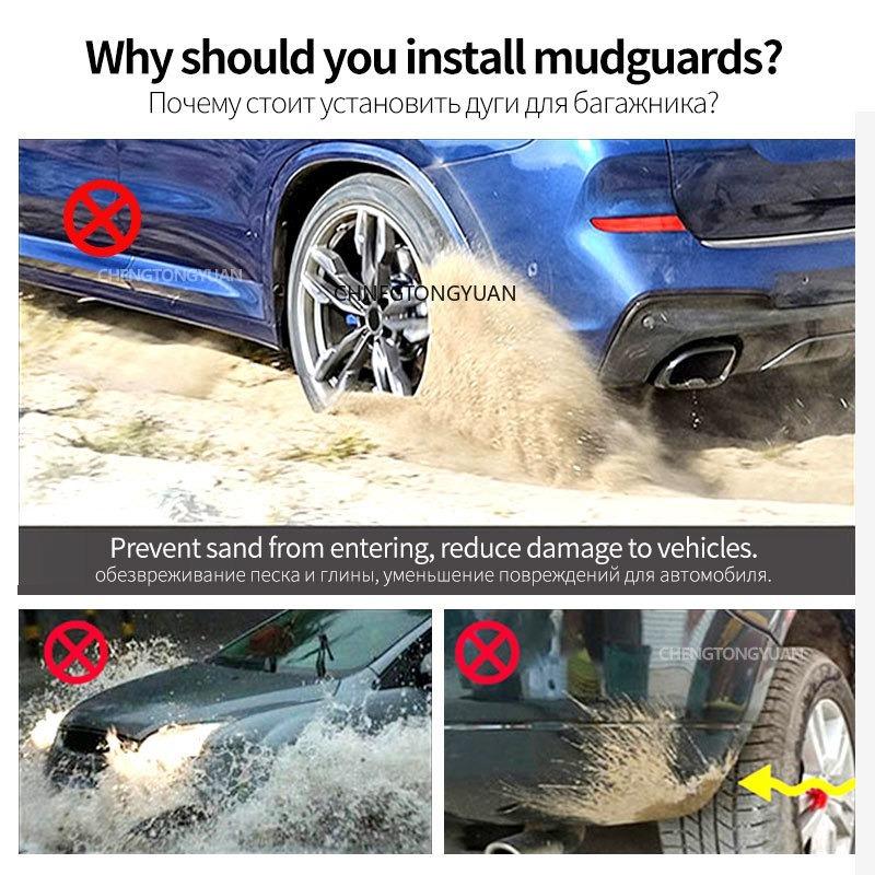 4Pcs/set Plastic Splash Guards Fender Mud Flaps Mudguards For Great Wall GWM Haval H6 GT H6S Mudflaps Splash Guards