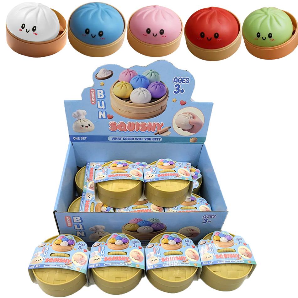 Raviolo Glitter Raviolo Glitter Squishy con Scatola Ravioli Giocattolo Sensoriale da Spremere per Alleviare lo Stress