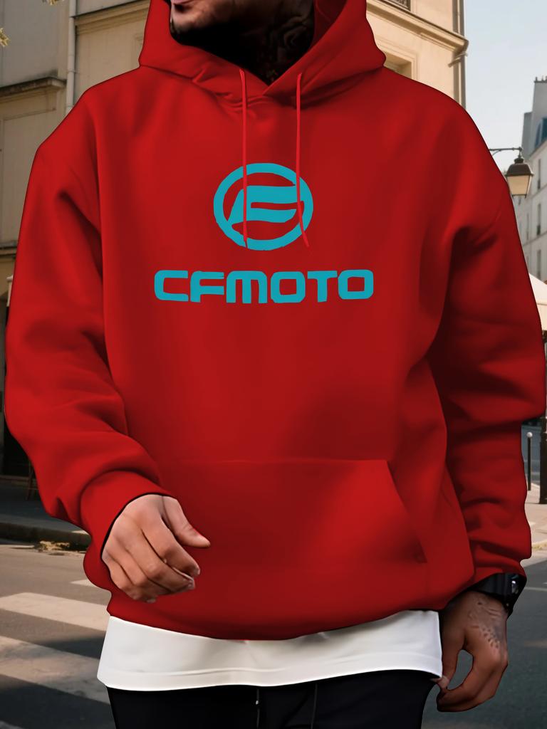 Casual Graphic Print Hoodie Sweatshirt - 100% Polyester