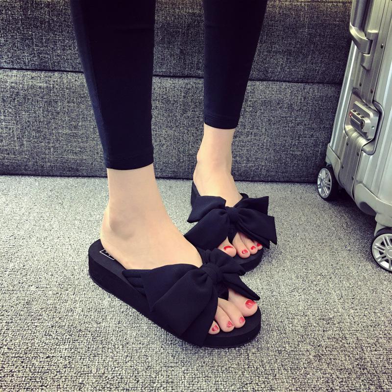 Women's Elegant Bow Knot Casual Outdoor Summer Slippers