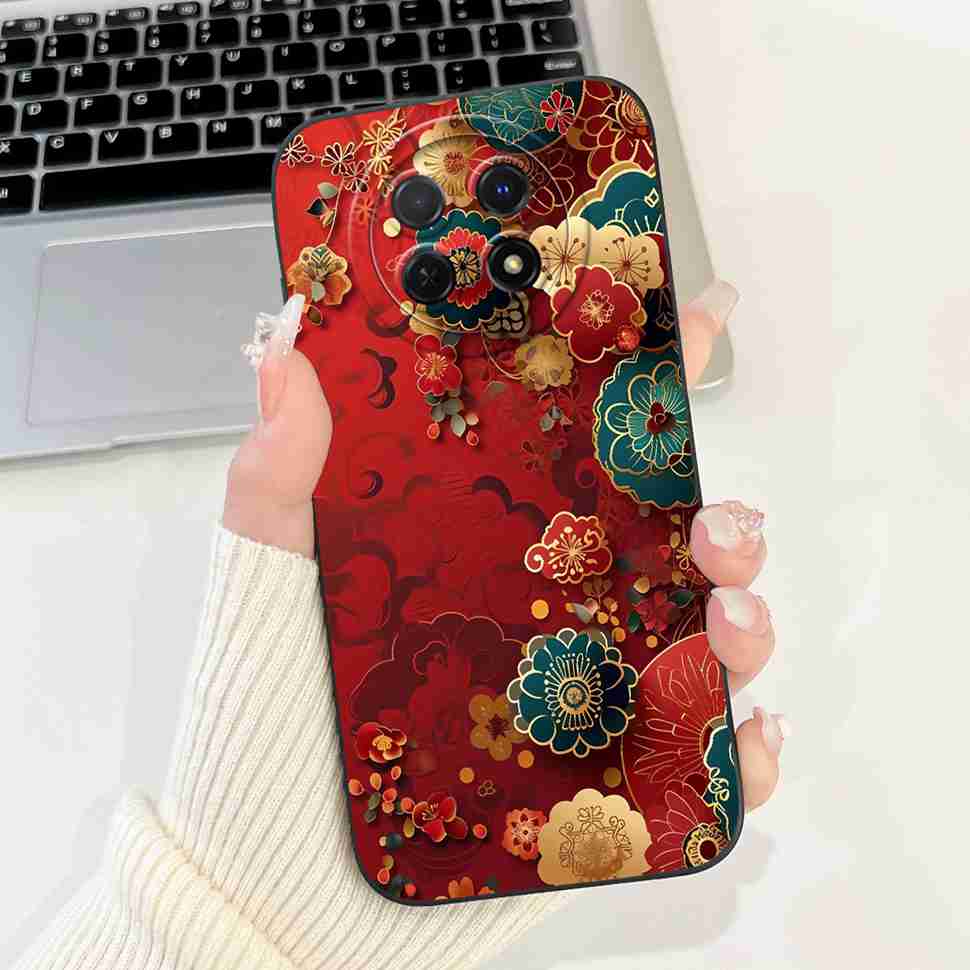 Für Huawei nova Y91 Hülle STG-LX1 Niedliches Cartoon-Kaninchen Weiche Silikonhülle Für Huawei Enjoy 60X STG-AL00 6,95" Schmetterlingsschale