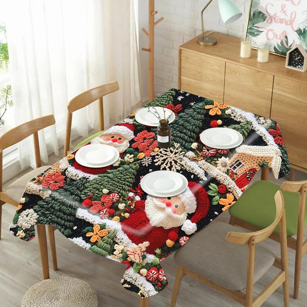 Christmas Tablecloth Rectangular Straight Edge Tablecloth