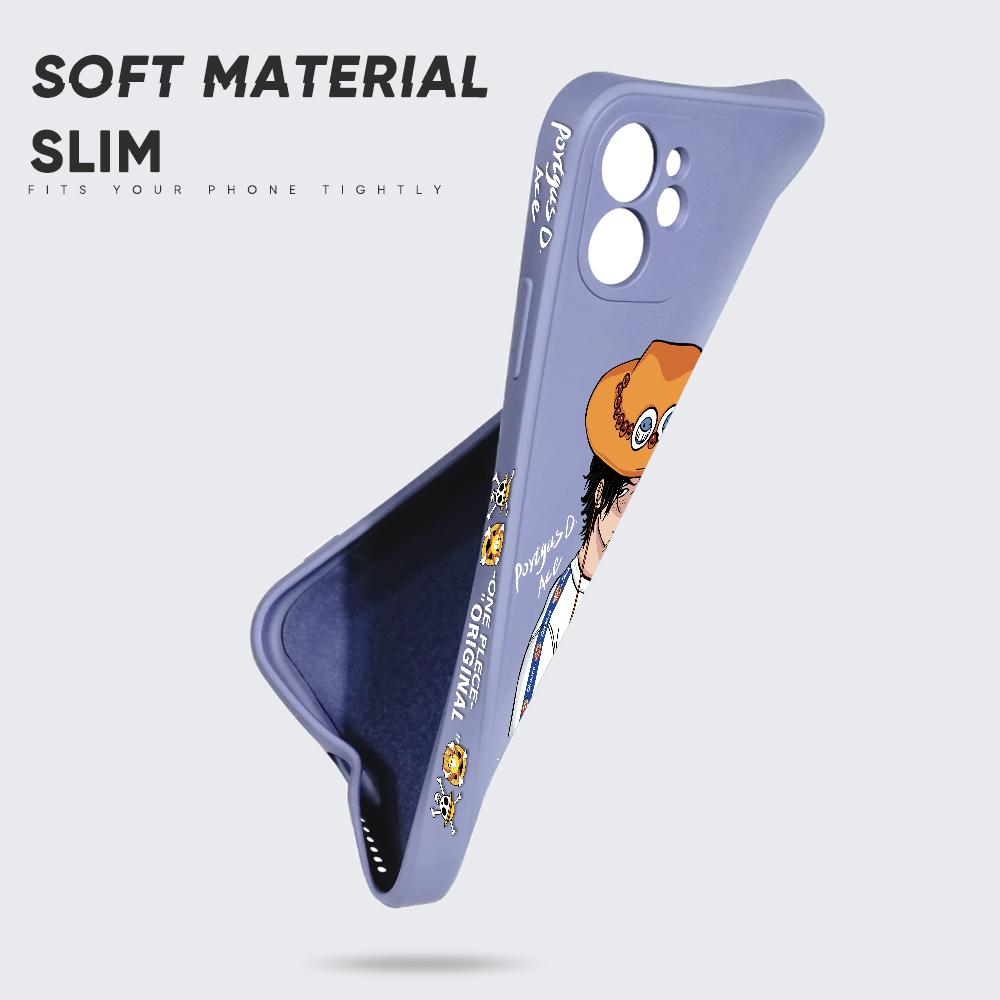 Popular Anime Phone Case for Xiaomi Redmi POCO Mi 11 Lite 5G Note10 Pro Soft Full Protection Square Liquid Silicone Cellphone Back Cover