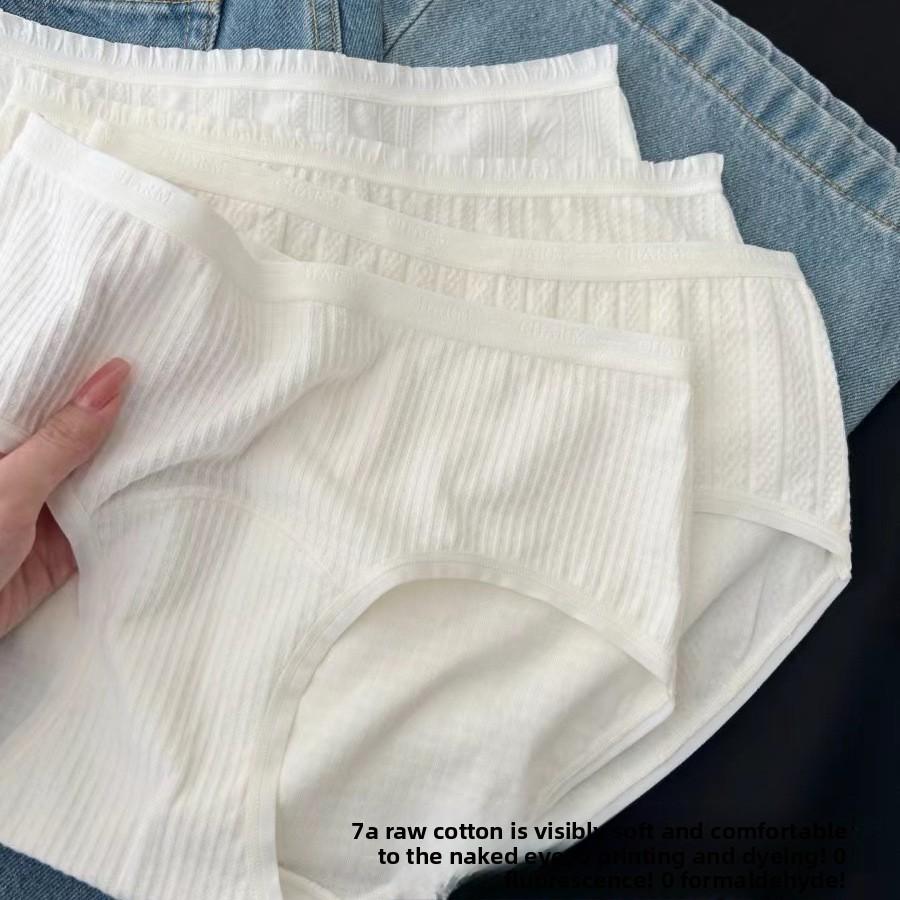 Damen Frühling und Herbst Neu Baumwolle 7a Antibakterielle Baumwolle Verlängerter Zwickel Dreieck Slip