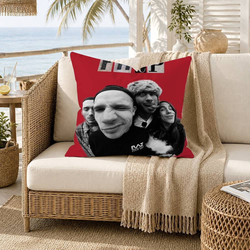 Red Hot CChili Peppers Band Pillow Case for Sofa Living Room Home Office Decor Protective Cover