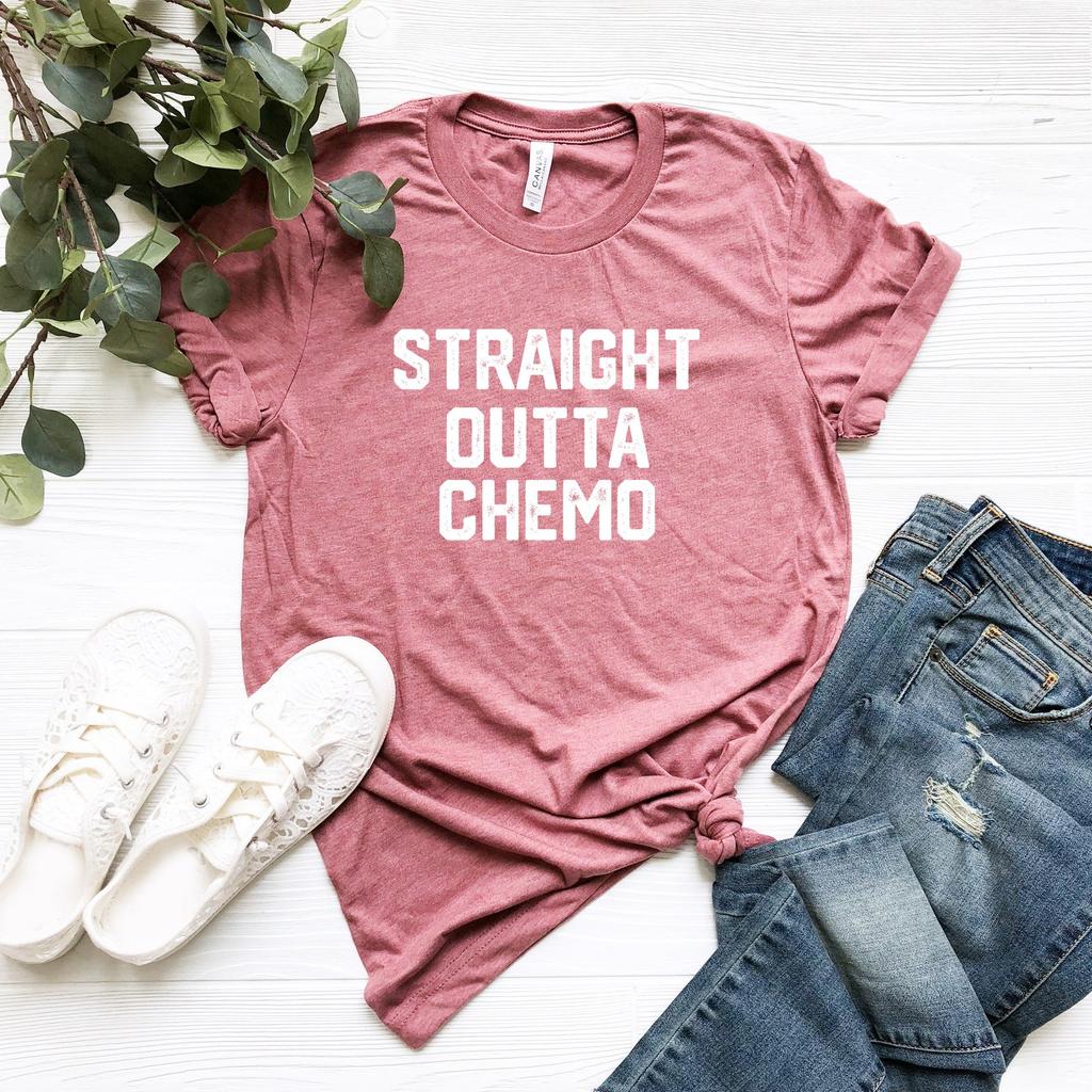 Straight Outta Chemo Shirt, Breast Cancer Shirt, Family Cancer Shirt, Cancer Support Shirt