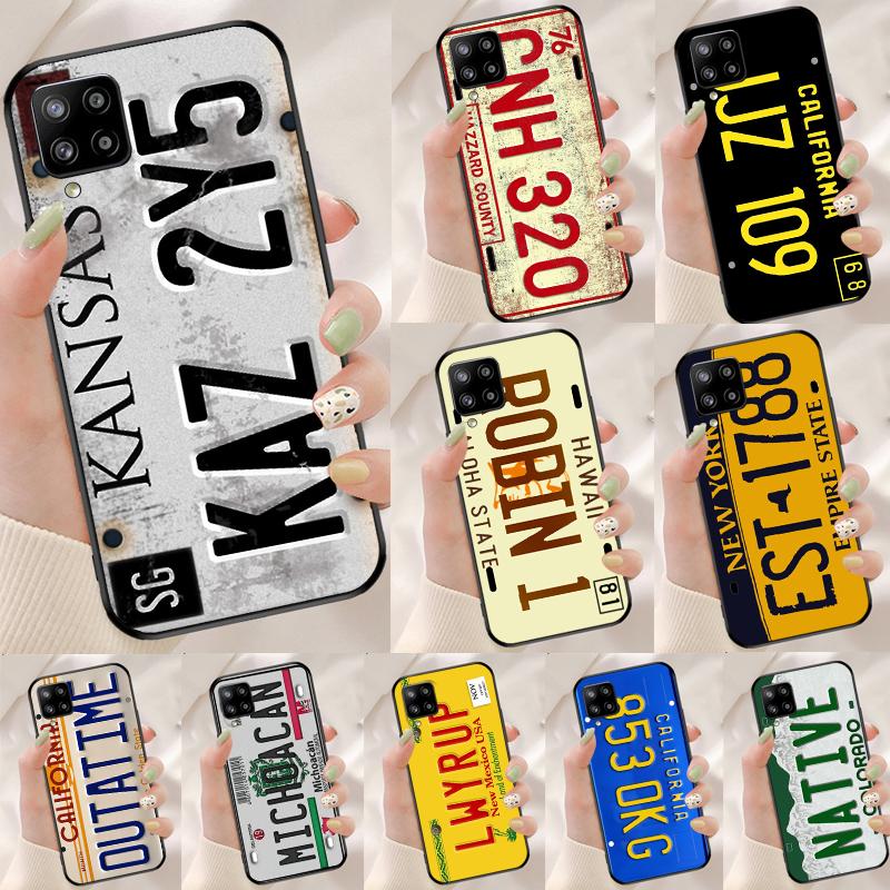 License Plate Number For Samsung Galaxy A15 A55 A53 A33 A35 A22 A32 A52 A54 A34 A14 A56 A36 A26 A16 A05 A06 Case