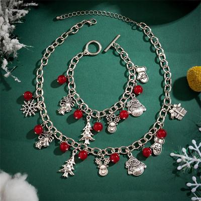 Christmas Ornaments Versatile Christmas Elements Pendant Pendant Christmas Tree Bells Holiday Snowman Bracelet