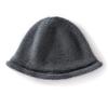 Autumn and Winter Cashmere Knitted Hat Versatile Basin Hat Showing Small Face Wool Big Head Circumference Curling Bucket Hat Women
