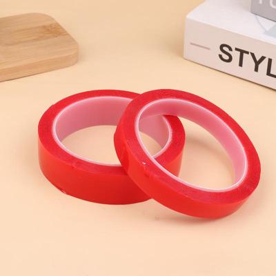 3 Meter 10/20/30 mm Breite Transparentes Klebeband Doppelseitiges Klebeband Nano-Klebeband Waschbarer Klebstoff Nano Spurloser Sticker Kleber Rot