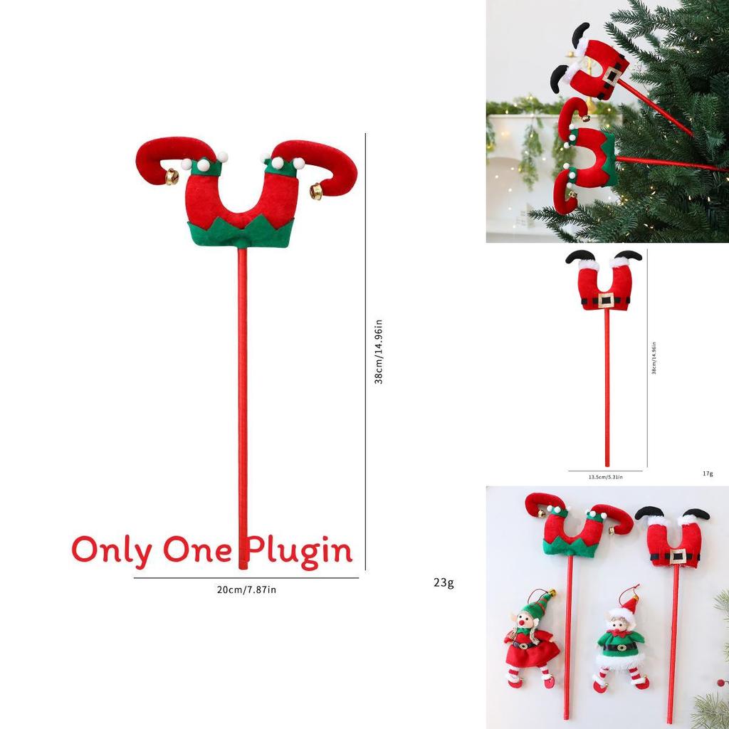 Christmas Elf Leg Fabric Decoration With Cartoon Style For Holiday Tree Accessories