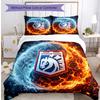 Ipswich Town Football Printed 3 Pieces Bedding Set, Comfortable Skin Friendly Bedroom Duvet Cover Set