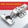 Durable Cold Rolled Steel Hydraulic Hinges: 2Pcs Soft Close Damper for Kitchen Cupboards & Furniture